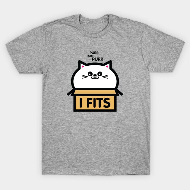 If I Fits I Sits T-Shirt by Kitty Cotton